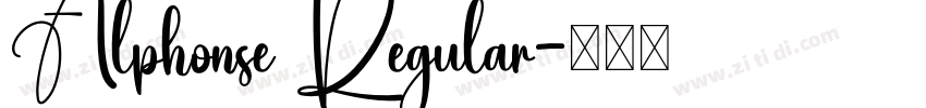 Alphonse Regular字体转换